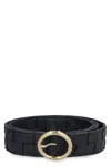 Bottega Veneta Women's Leather Belt In Blue