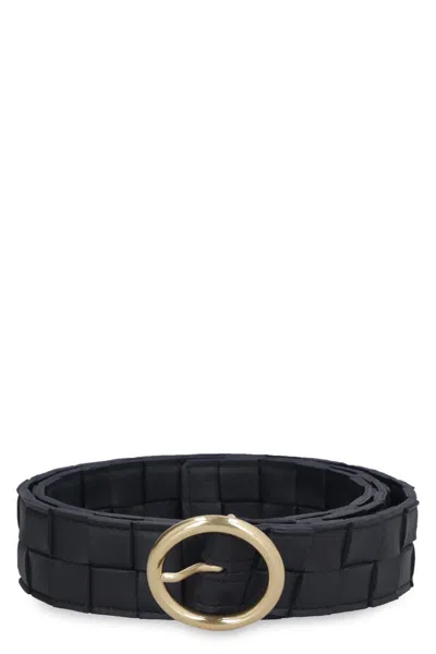 Bottega Veneta Women's Leather Belt In Blue