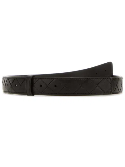 Bottega Veneta Leather Belt In Brown
