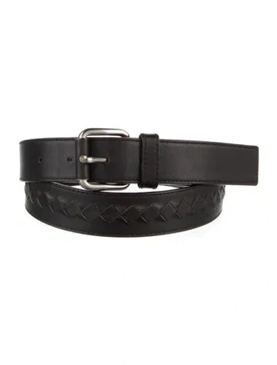 Pre-owned Bottega Veneta Leather Belt In Brown