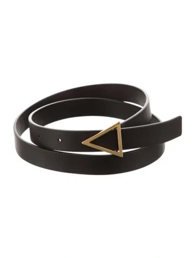 Pre-owned Bottega Veneta Leather Belt In Brown