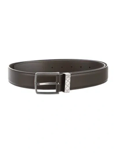 Pre-owned Bottega Veneta Leather Belt W/ Tags In Green
