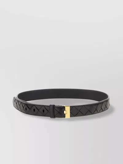 Bottega Veneta Leather Belt With Adjustable Length And Quilted Design