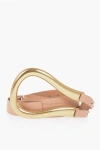 BOTTEGA VENETA LEATHER BELT WITH STATEMENT BELT