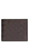 Bottega Veneta Small Double Folding Wallet With Change Purse In Brown