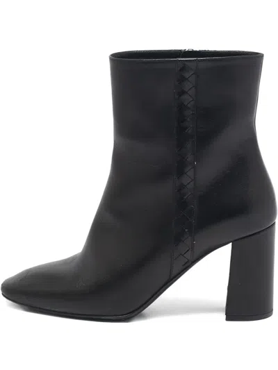 Pre-owned Bottega Veneta Leather Block-heel Ankle Boots