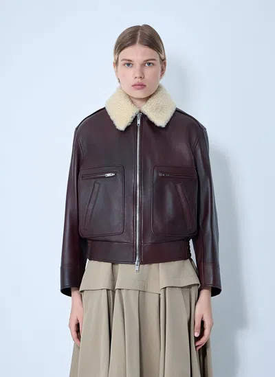 BOTTEGA VENETA LEATHER BLOUSON JACKET
