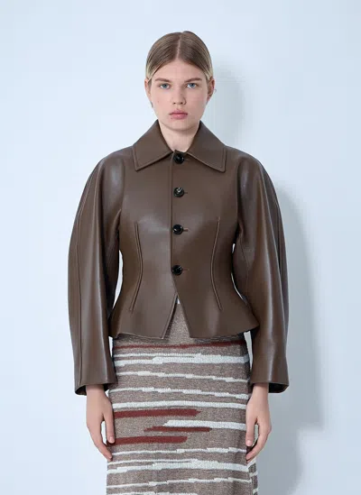 Bottega Veneta Leather Blouson Jacket