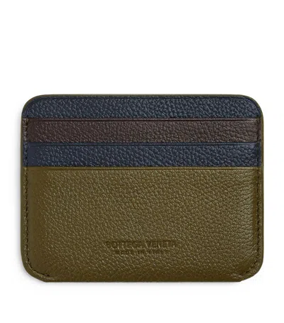 Bottega Veneta Leather Booster Card Holder In Green