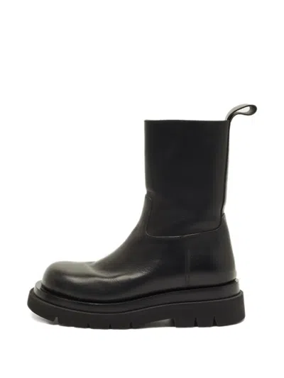 Pre-owned Bottega Veneta Leather Boots In Black