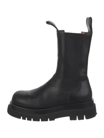Pre-owned Bottega Veneta Leather Boots In Black