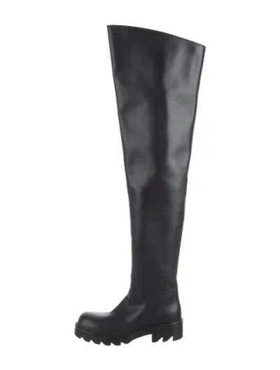 Pre-owned Bottega Veneta Leather Boots In Black
