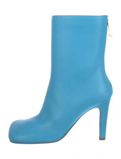 Pre-owned Bottega Veneta Leather Boots In Blue