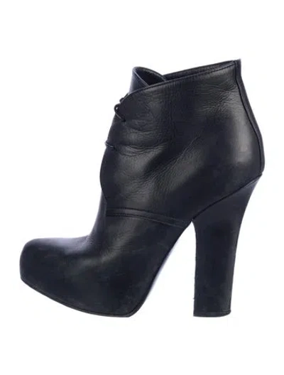Pre-owned Bottega Veneta Leather Boots In Blue