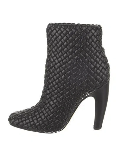 Pre-owned Bottega Veneta Leather Boots W/ Tags In Black