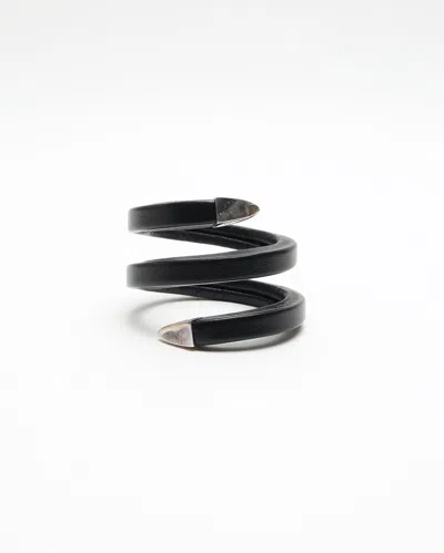 Bottega Veneta Leather Bracelet In Black