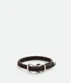 Bottega Veneta Nappa Sterling Silver Bracelet In Fondant
