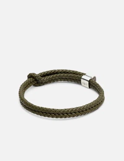 Bottega Veneta Leather Bracelet In Green