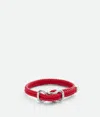 Bottega Veneta Braided Bracelet In Redstone