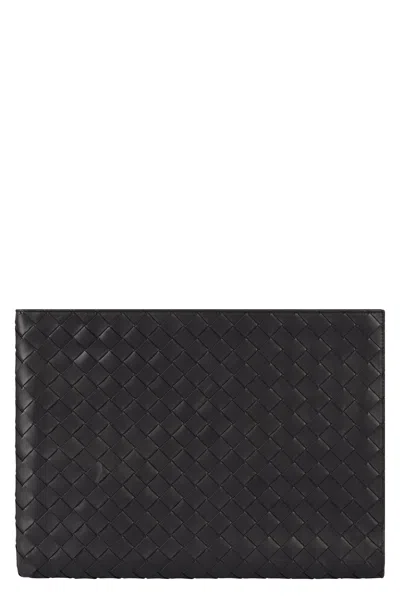 Bottega Veneta Leather Briefcase In Black