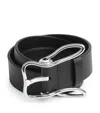 Bottega Veneta Leather Bunny Belt In Grey