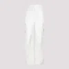 Bottega Veneta Popcorn White Leather Calf Pants In White