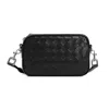 Bottega Veneta Leather Camera Mini Shoulder Bag In Black