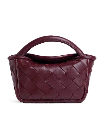 BOTTEGA VENETA LEATHER CANDY COBBLE TOP-HANDLE BAG
