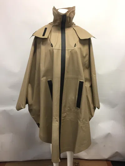 Bottega Veneta Luxurious Leather Cape With Stand Up Collar In Green