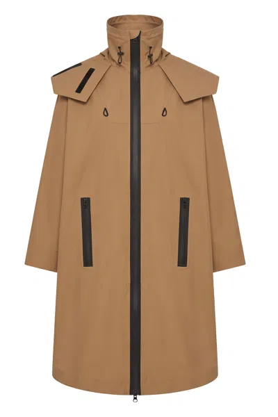 Bottega Veneta Leather Cape In Brown