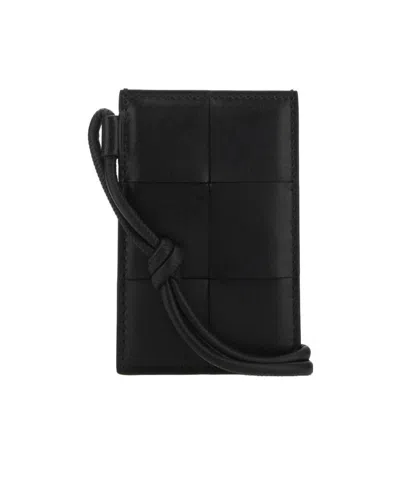 Bottega Veneta Leather Card In Black
