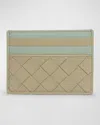 Bottega Veneta Leather Card Case In Trane