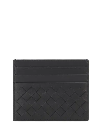 Bottega Veneta Braided Card Holder Accessories In Black