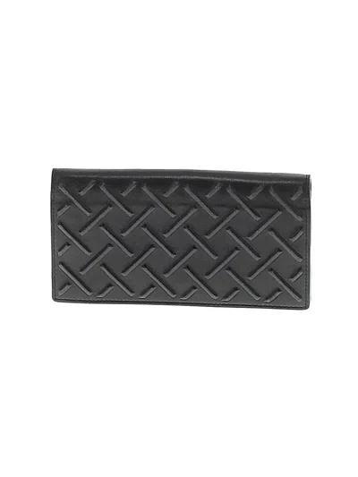 Pre-owned Bottega Veneta Leather Card Holder In Black