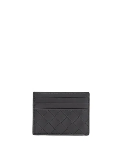 Bottega Veneta Leather Card-holder In Black