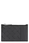 Bottega Veneta Leather Card Holder In Black