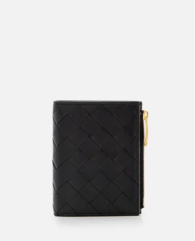 Bottega Veneta Leather Card-holder In Black
