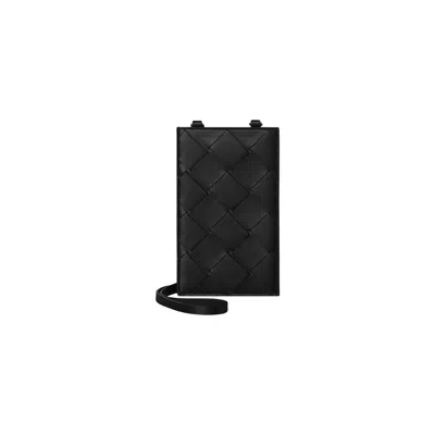 Pre-owned Bottega Veneta Leather Card Holder 'black' | Men's Size Onesize