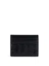 Bottega Veneta Black Card-holder With Intreccio Motif In Leather Woman In Black