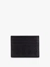 Bottega Veneta Leather Cardholder With Intrecciato Motif In Black