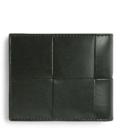 Bottega Veneta Leather Cassette Bifold Wallet In Green
