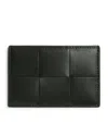 BOTTEGA VENETA LEATHER CASSETTE CARD HOLDER