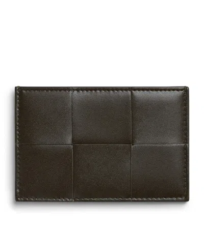 Bottega Veneta Leather Cassette Card Holder In Black