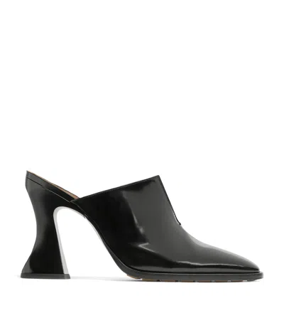 BOTTEGA VENETA LEATHER CHA-CHA HEELED PUMPS 100