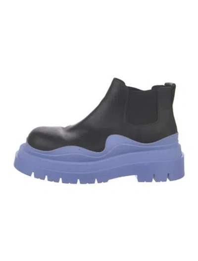 Pre-owned Bottega Veneta Leather Chelsea Boots In Black