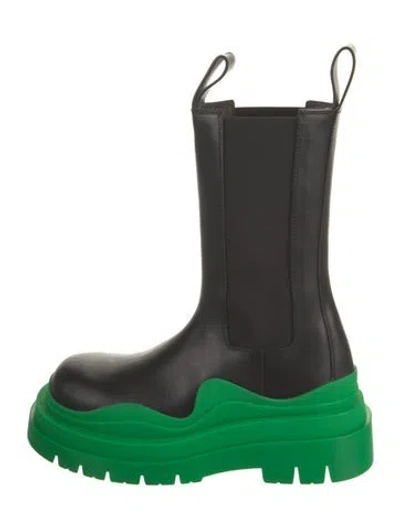 Pre-owned Bottega Veneta Leather Chelsea Boots In Black