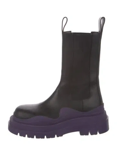 Pre-owned Bottega Veneta Leather Chelsea Boots In Black