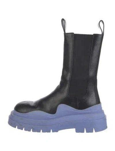 Pre-owned Bottega Veneta Leather Chelsea Boots In Black
