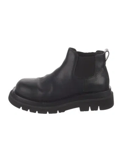 Pre-owned Bottega Veneta Leather Chelsea Boots In Black