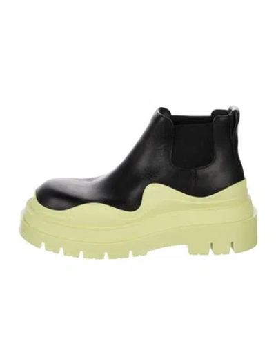 Pre-owned Bottega Veneta Leather Chelsea Boots In Black